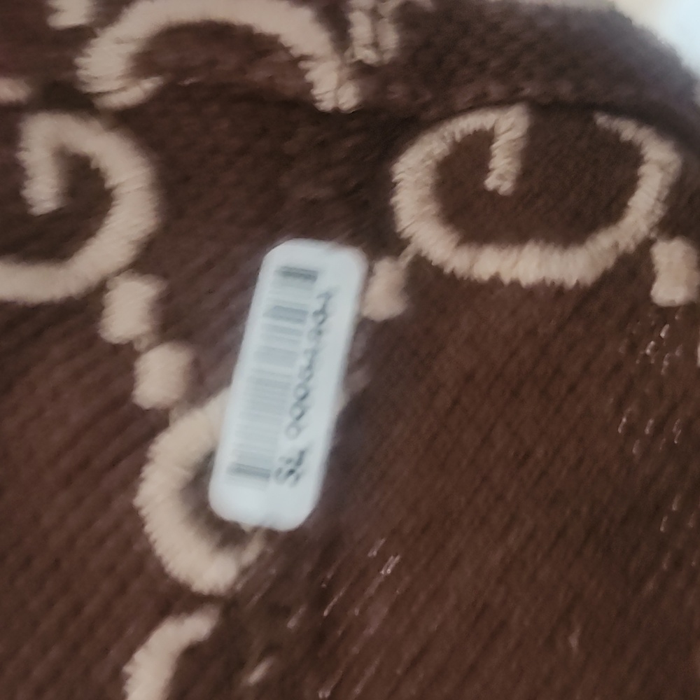 AUTHENTIC Gucci Brown Monogram Polo Shirt - Picture 9 of 9